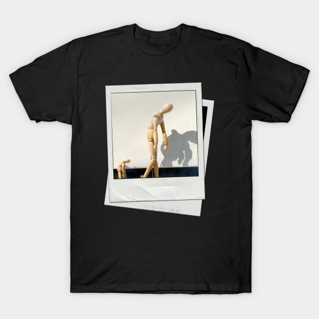 snapshot wooden mannequin T-Shirt by mystudiocreate